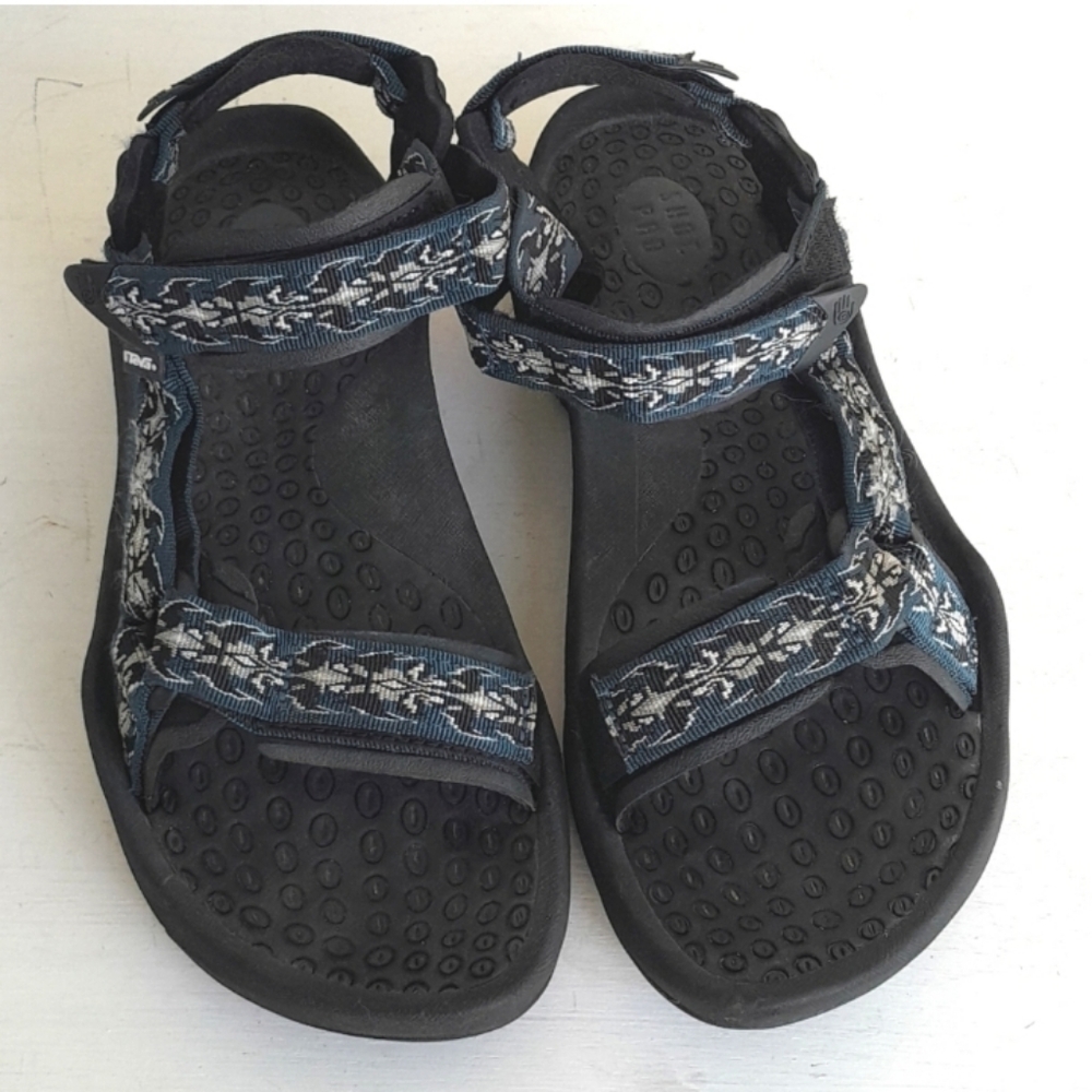 Teva Terra SN 6670 Blue Black Velcro Summer Sandals 13